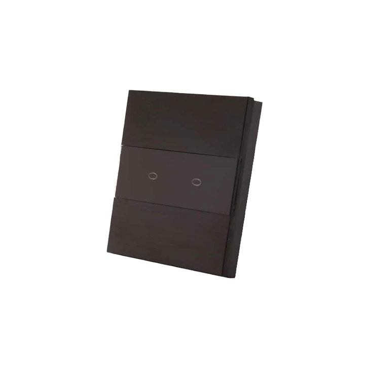 Touch Switch with Aluminum Frame 2 Gang Zeller