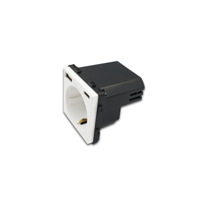 Zeller power outlet built-in USB type-C and USB