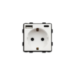 Zeller power outlet built-in USB type-C and USB